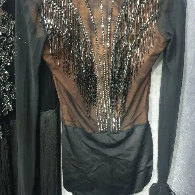 [BUNJANG] Beaded Dancewear Top / 화려한 비즈 장식 댄스복