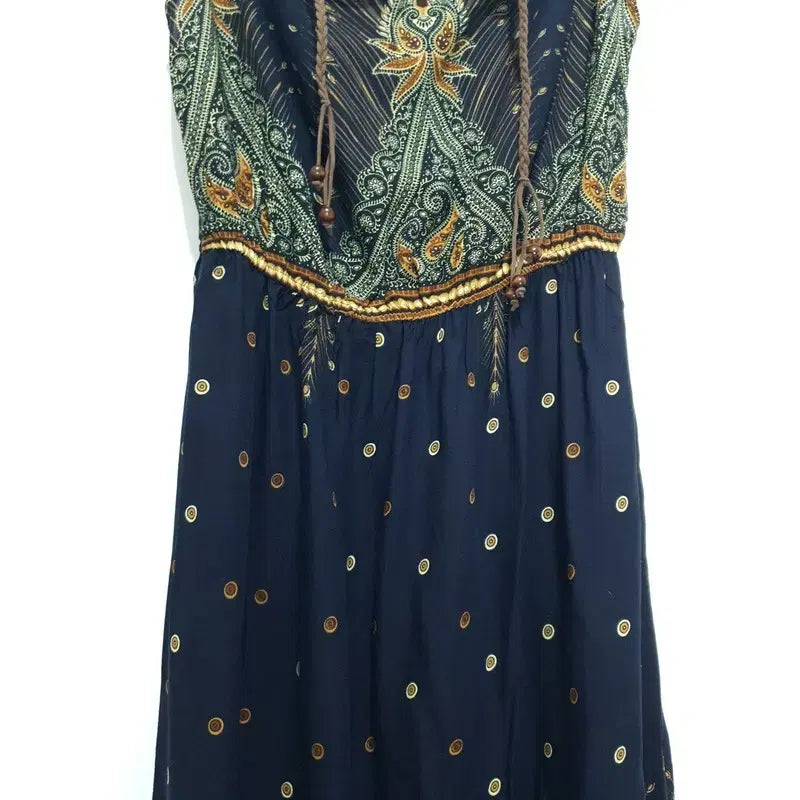 [BUNJANG] ZIZAE Ethnic String Sleeveless Dress / ZIZAE 에스닉 스트링 슬리브리스 원피스 F_S1830