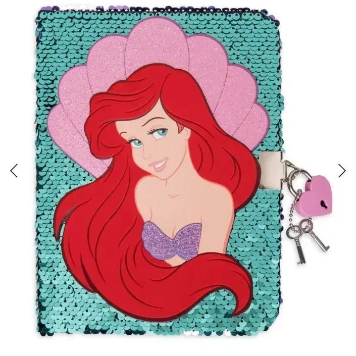 [BUNJANG] Disney Ariel Sequin Diary / 디즈니 에리얼(인어공주) 스팽글 다이어리