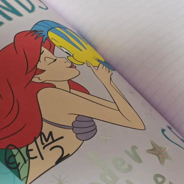 [BUNJANG] Disney Ariel Sequin Diary / 디즈니 에리얼(인어공주) 스팽글 다이어리