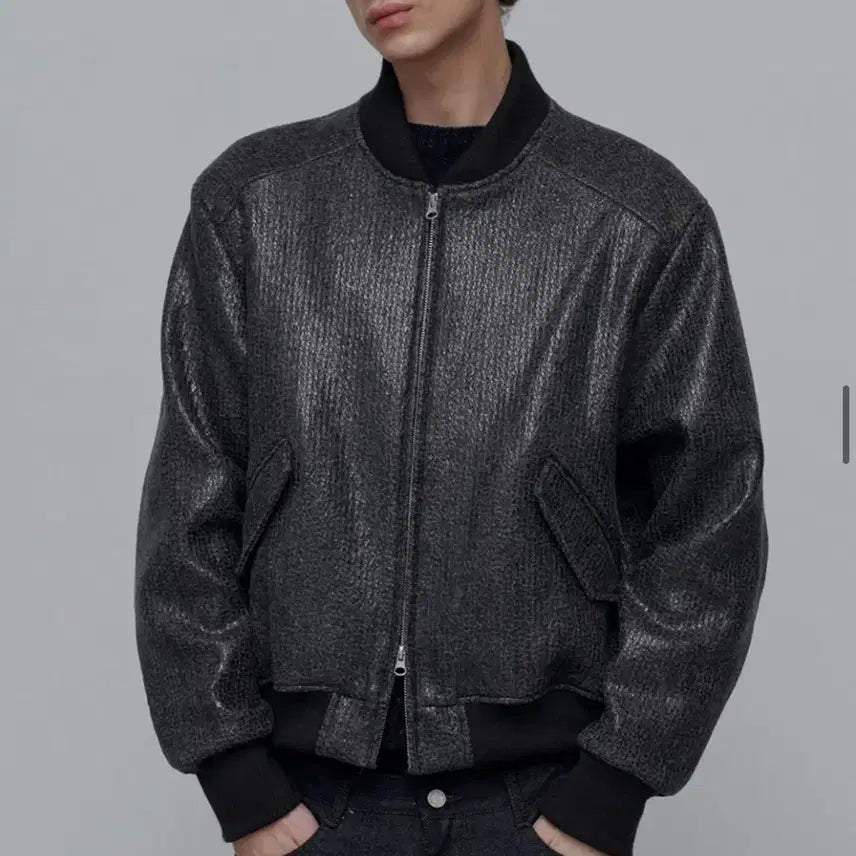 [BUNJANG] Anytime Rorick Cosmos Bomber Jacket Brown L / 애니타임로릭 코스모스 봄버자켓 브라운 L