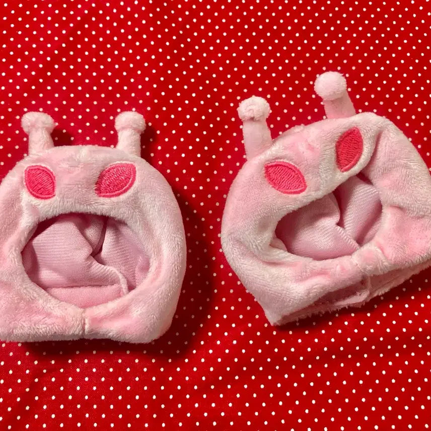 [BUNJANG] 10cm Doll Clothes Alien Hat Pink / 10cm 인형옷 왹져모자 왹모자 외계인모자 왹 분홍색