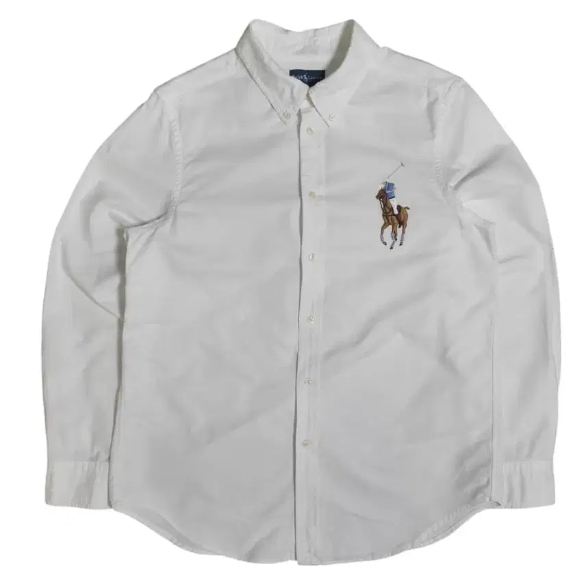 [BUNJANG] Polo Ralph Lauren Big Pony Shirt White / 폴로 랄프로렌 빅포니 셔츠 화이트
