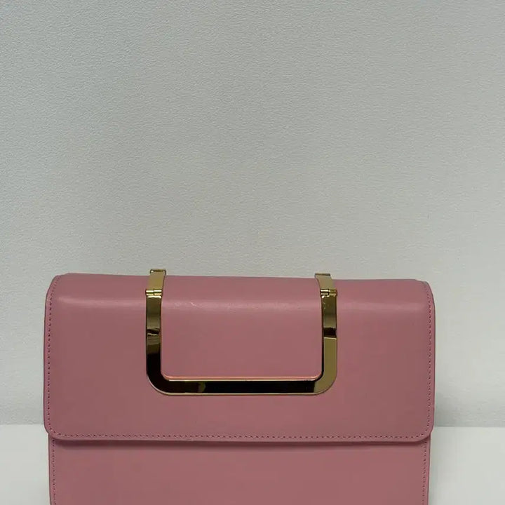 [BUNJANG] EENK Cow Leather Chain Handbag Pink / EENK 잉크 소가죽 가방 체인 핸드백 핑크