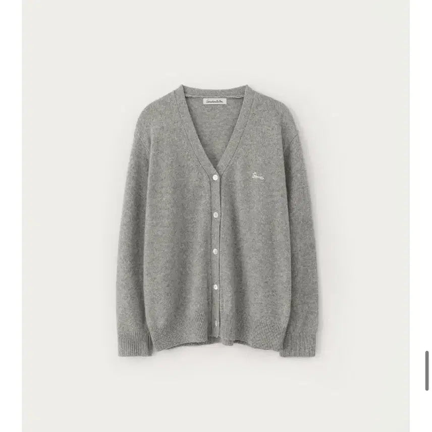 [BUNJANG] Somewherebut Better Rudy V-Neck Cardigan (Gray) / 썸웨어버터 루디 브이넥 가디건 (그레이)