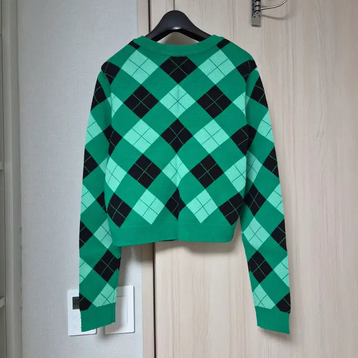 [BUNJANG] ZARA Argyle Knit Cardigan / [새상품] 자라 아가일 니트 가디건