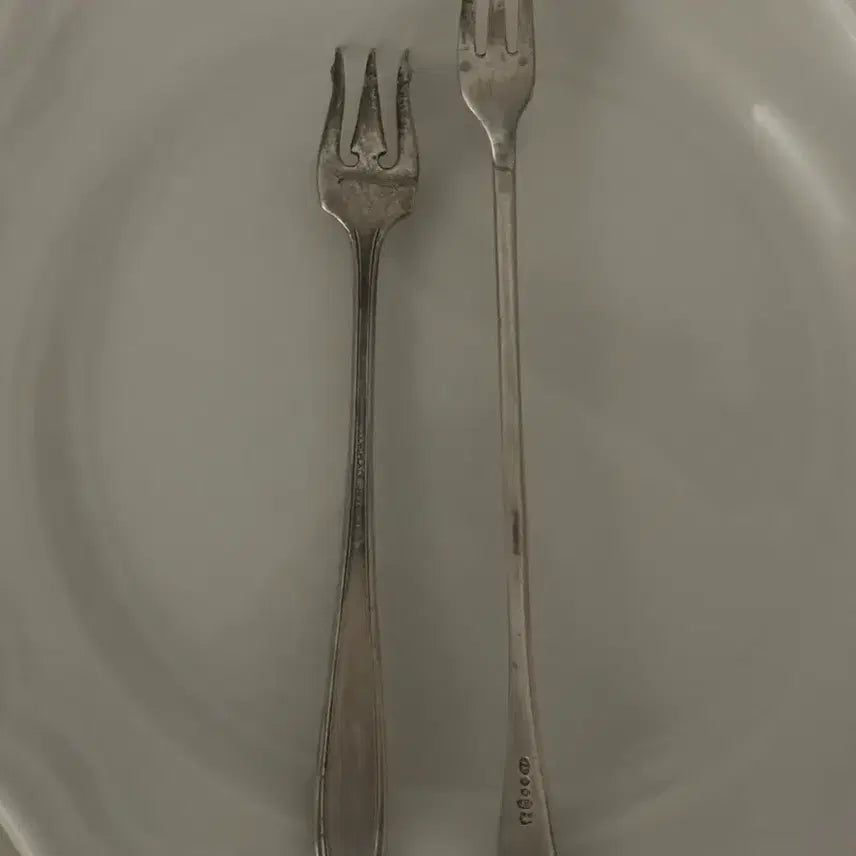 [BUNJANG] Vintage Silver Plate Olive Fork / 빈티지 실플 실버플레이트 포크 오브제 올리브포크