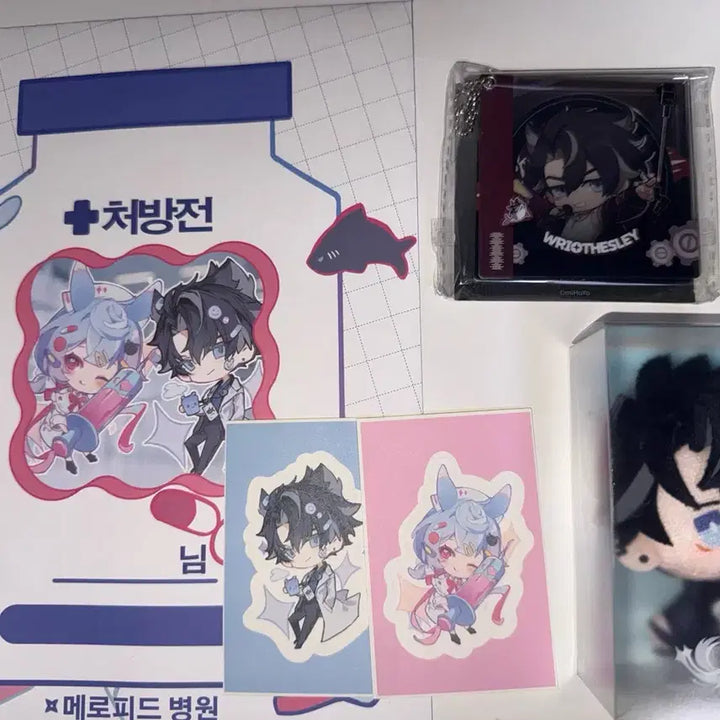 [SOLD OUT] [원가양도] 원신 라이오슬리 넝따님 특전 손가락 인형 LP판 아크릴 키링