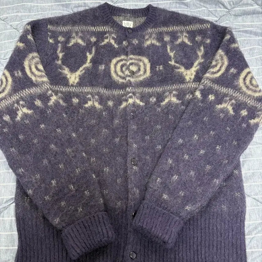 [BUNJANG] South2 West8 Nordic Cardigan Purple / South2 West8 노르딕 가디건 퍼플