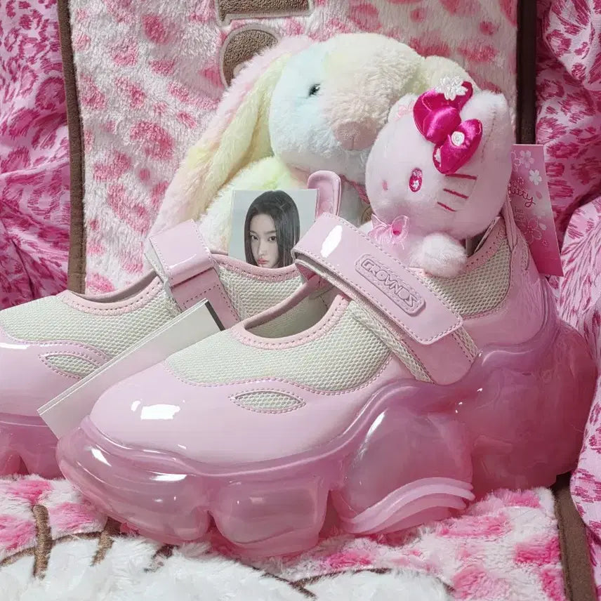 [BUNJANG] Grounds Muphy Mary Jane Strawberry Pink Enamel Shoes / 그라운즈 무피 메리제인 스트로베리 핑크 에나멜