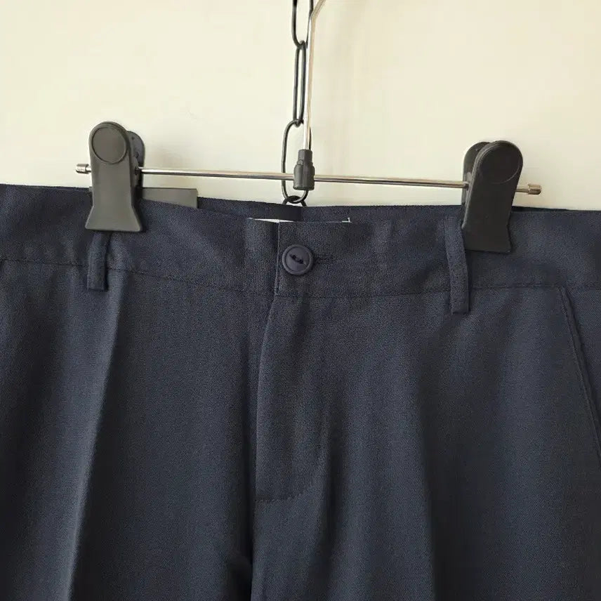 [BUNJANG] Navy Slim-Fit Baggy Slacks / XS)네이비 슬림배기슬랙스/새제품