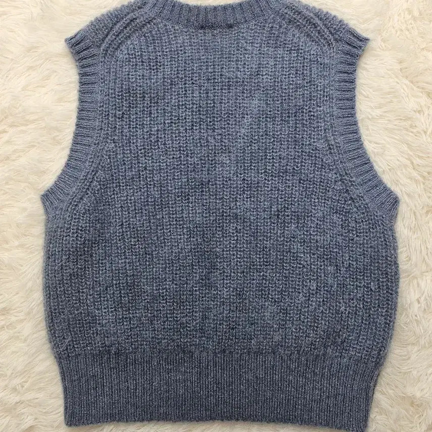 [BUNJANG] COS Blue Knit Vest L / COS 코스 블루 니트 조끼 L