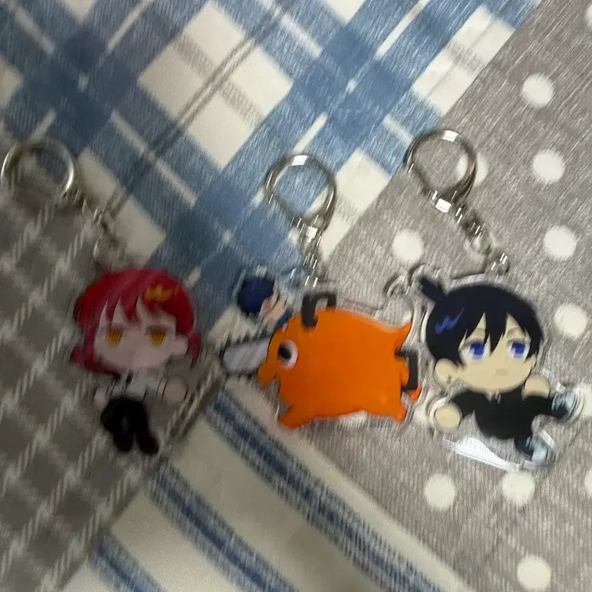 [BUNJANG] Chainsaw Man Makima and Aki Keyring / 체인소맨 애니메이트 페어 마키마, 아키 키링