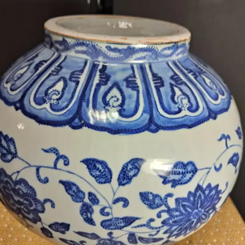 [BUNJANG] Celadon Porcelain Vase / 청화백자 도자기 꽃병(높이약 37.5cm)