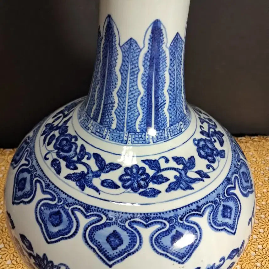 [BUNJANG] Celadon Porcelain Vase / 청화백자 도자기 꽃병(높이약 37.5cm)