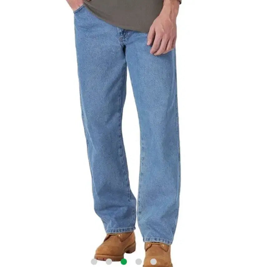 [BUNJANG] Rustler Regular Fit Straight Jeans Stone Wash / Rustler 레귤러핏 스트레이트진 28x30(수선) 스톤워시