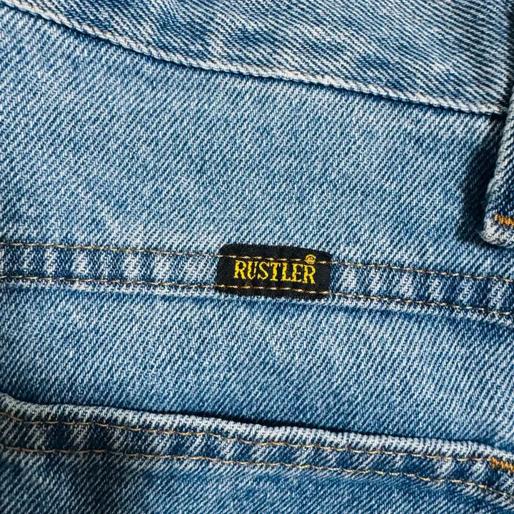 [BUNJANG] Rustler Regular Fit Straight Jeans Stone Wash / Rustler 레귤러핏 스트레이트진 28x30(수선) 스톤워시