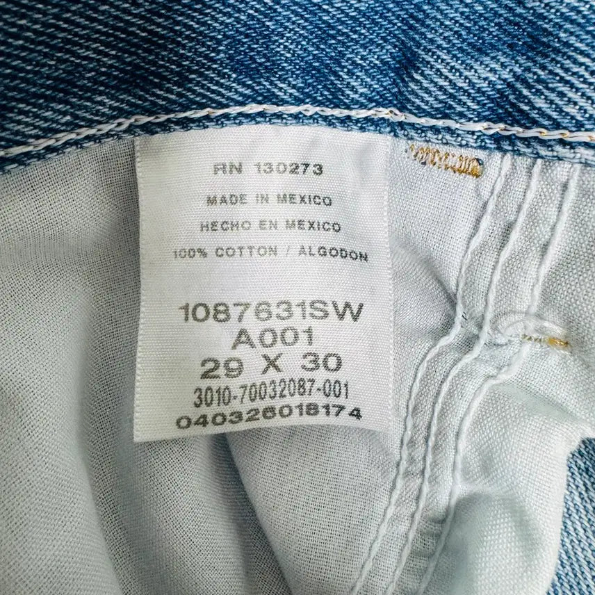[BUNJANG] Rustler Regular Fit Straight Jeans Stone Wash / Rustler 레귤러핏 스트레이트진 28x30(수선) 스톤워시