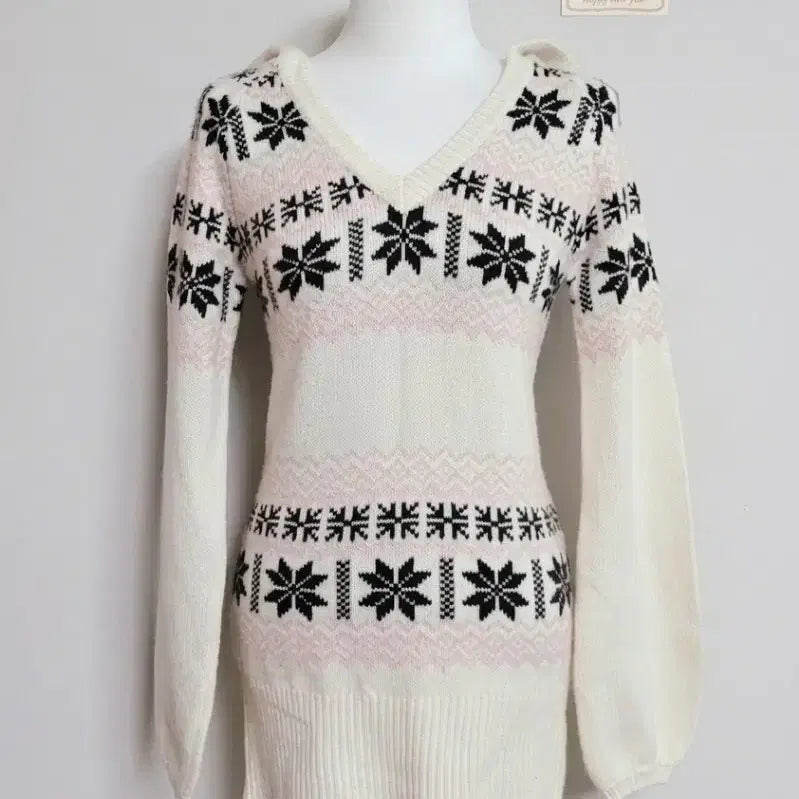 [BUNJANG] Liz Lisa Nordic Knit Dress / 고전 리즈리사 원피스 히메갸루 달천깔 양산형 모리걸 엑시즈팜 마즈 핀터깔