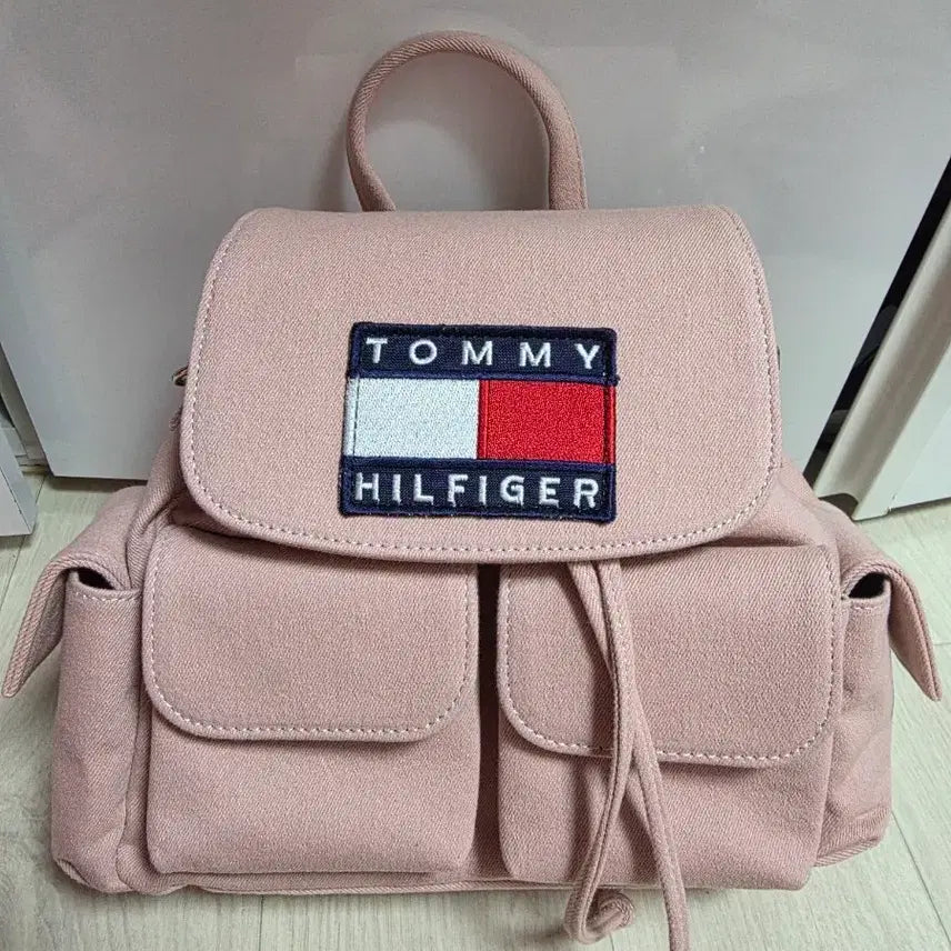 [BUNJANG] Tommy Hilfiger Upcycled Denim Backpack / 업사이클링 가방 타미힐피거 데님 백팩