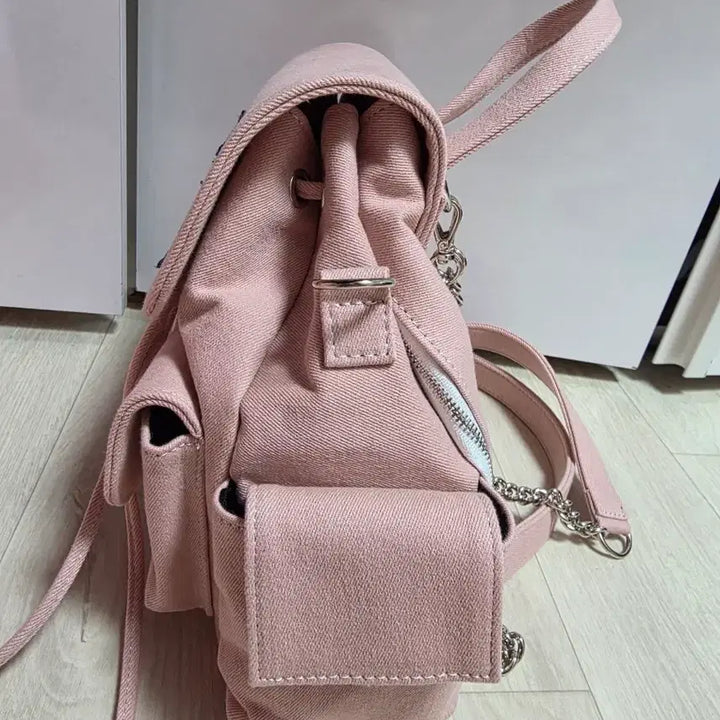 [BUNJANG] Tommy Hilfiger Upcycled Denim Backpack / 업사이클링 가방 타미힐피거 데님 백팩