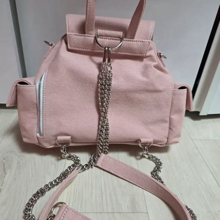 [BUNJANG] Tommy Hilfiger Upcycled Denim Backpack / 업사이클링 가방 타미힐피거 데님 백팩