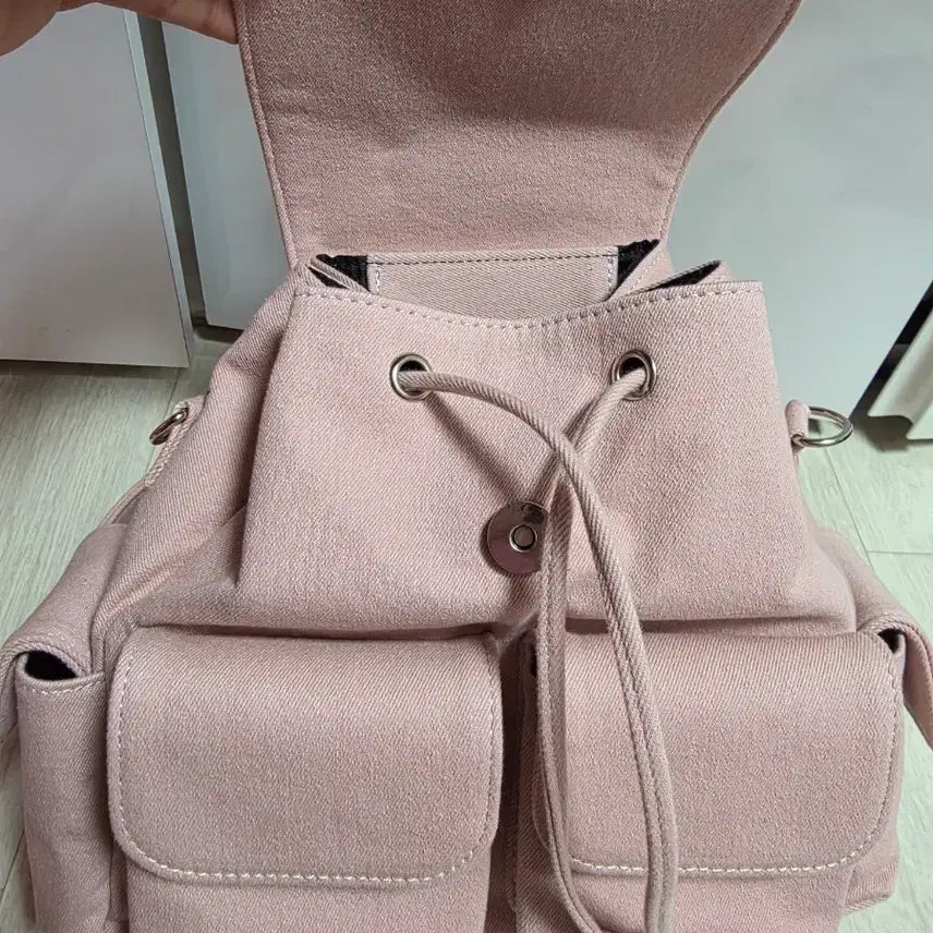 [BUNJANG] Tommy Hilfiger Upcycled Denim Backpack / 업사이클링 가방 타미힐피거 데님 백팩