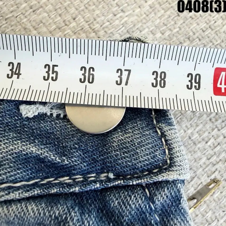 [SOLD OUT] L 청 데님 와이드 멜빵 바지 점프수트 0408(3)