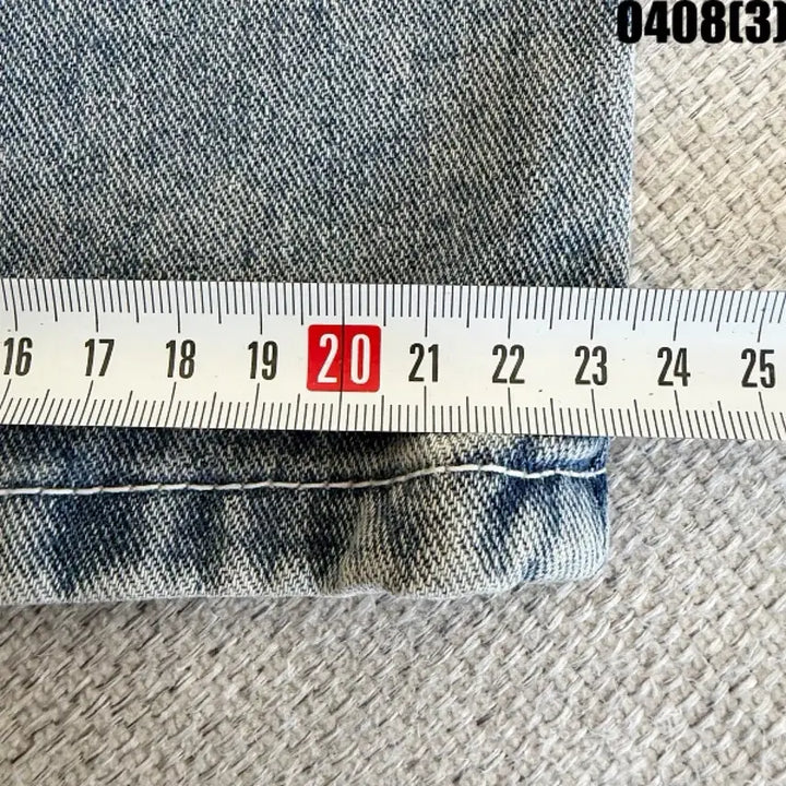 [SOLD OUT] L 청 데님 와이드 멜빵 바지 점프수트 0408(3)