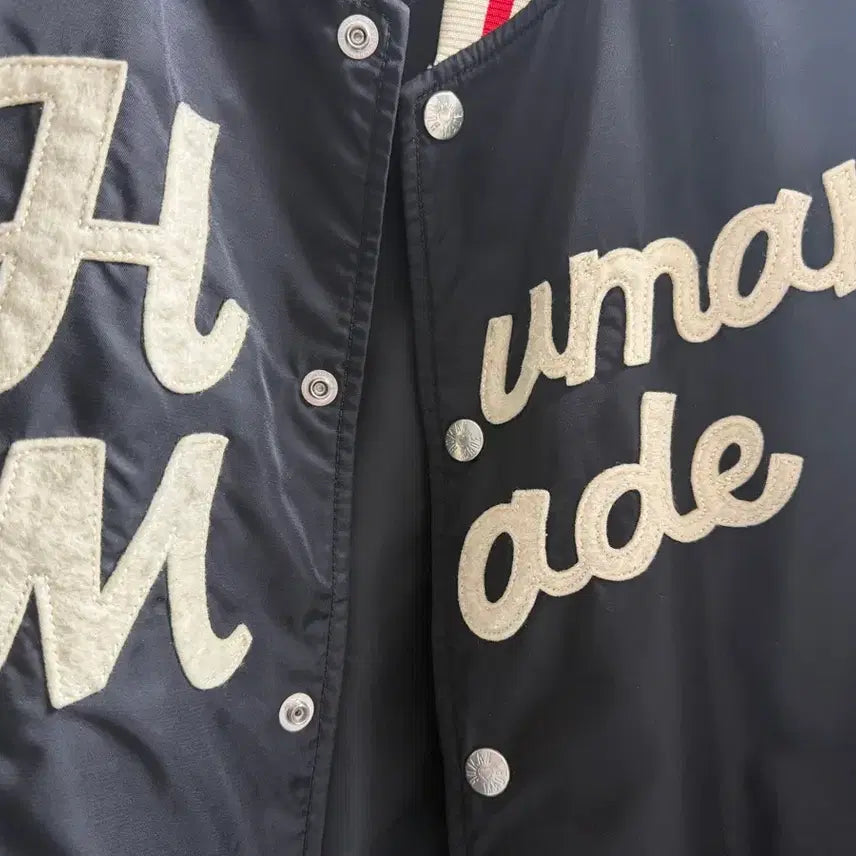 [BUNJANG] Human Made Nylon Stadium Jacket Black XL / 휴먼메이드 나일론 스타디움 자켓 블랙 XL
