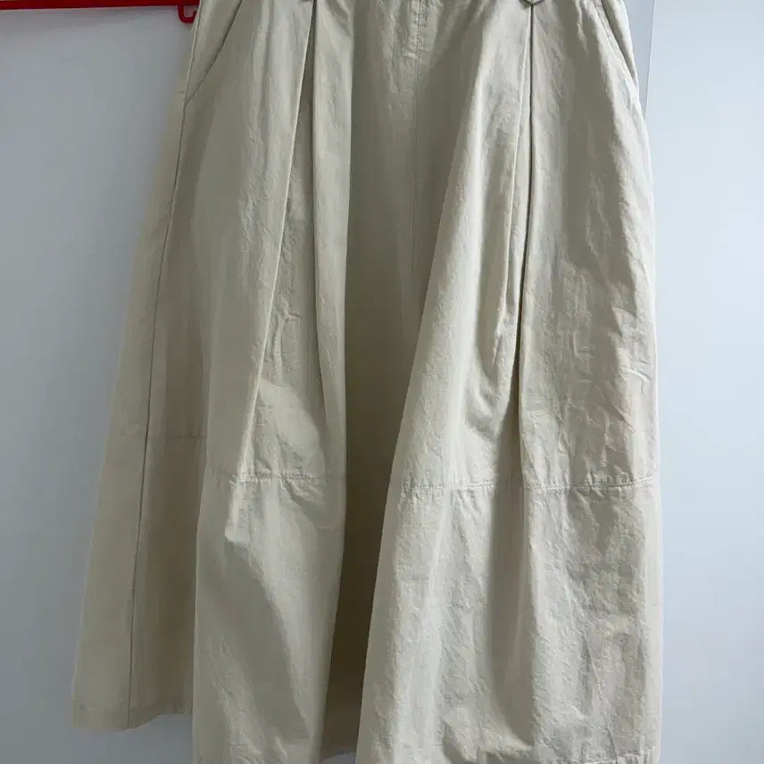 [BUNJANG] Pigment Beige Long Skirt / 피그먼트 베이지 롱스커트