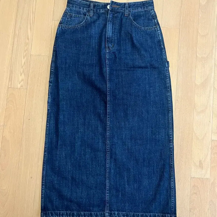 [BUNJANG] Blue Denim Long Skirt / 청 데님 롱 스커트