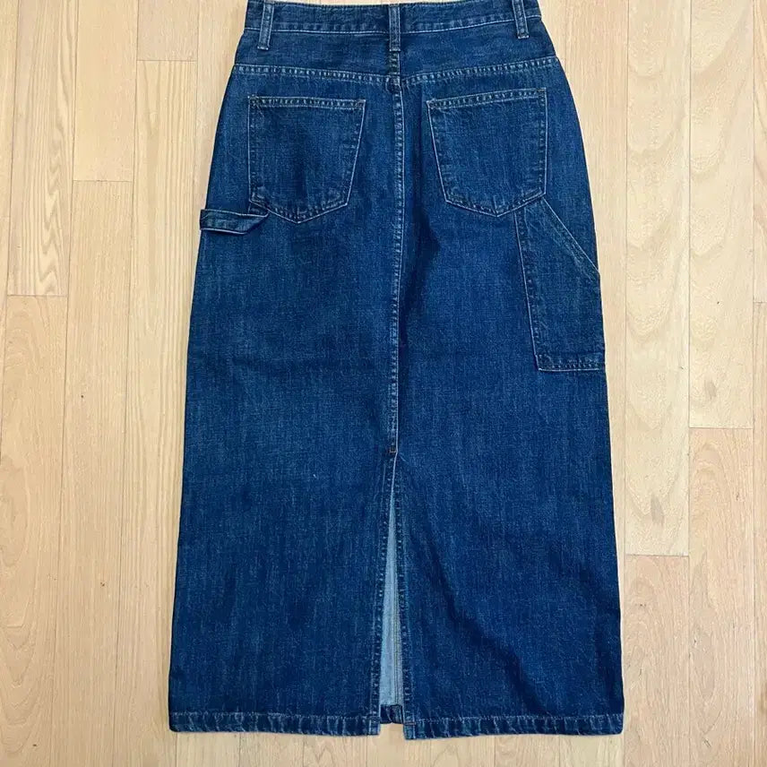 [BUNJANG] Blue Denim Long Skirt / 청 데님 롱 스커트