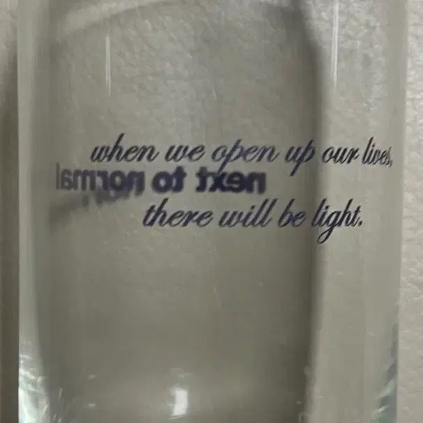 [BUNJANG] Next to Normal Musical Glass (Unsealed) / 뮤지컬 넥스트투노멀 글라스 개봉품