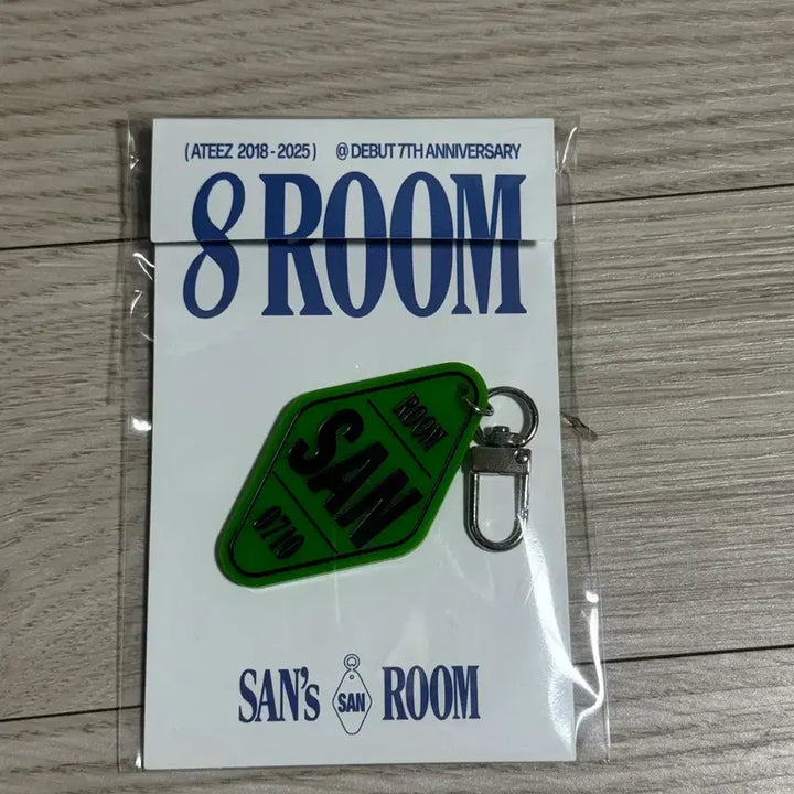 [BUNJANG] ATEEZ 8room Pop-Up Room Key with Choi San Photocard / 에이티즈 8room 에잇룸 팝업 룸키 미개봉 산 최산 포카포함