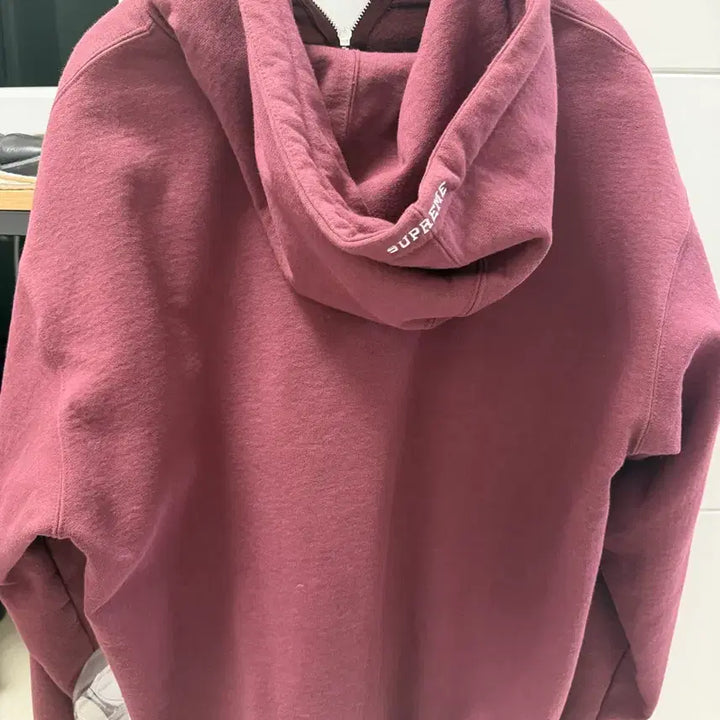 [BUNJANG] Supreme S Logo Zip Up Hoodie Sweatshirt Maroon / [L]슈프림 S 로고 집업 후드 스웨트셔츠 마룬 - 24FW