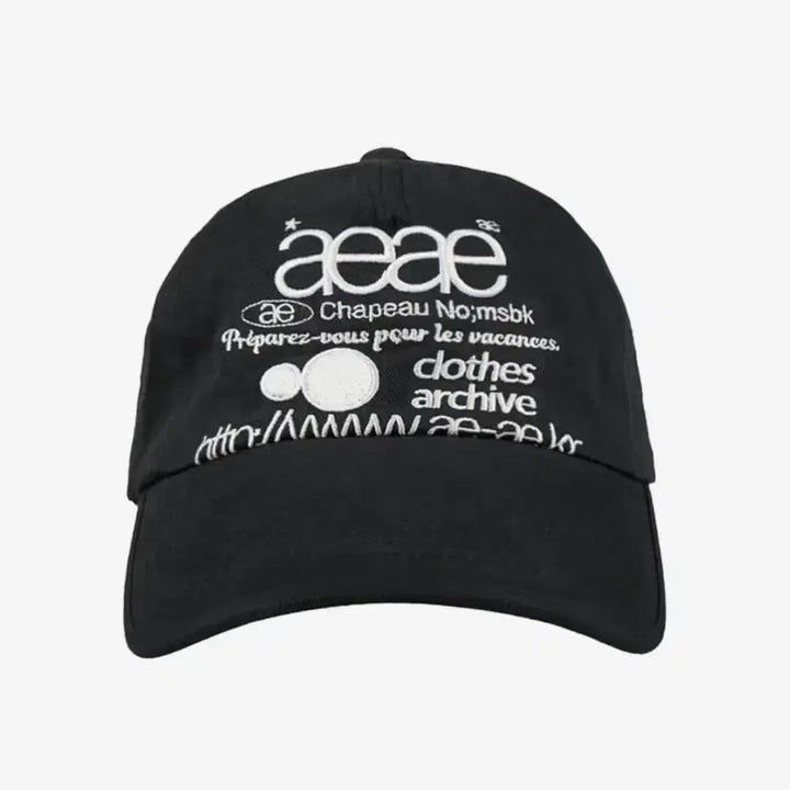 [SOLD OUT] 에이이에이이 WEB LOGO 5PANNEL CAP [BLACK]