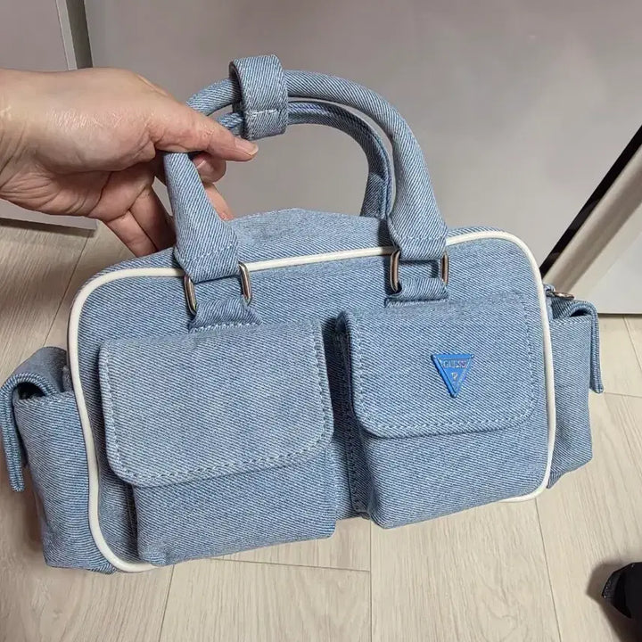 [BUNJANG] Guess Denim Castella Bag - Upcycled Crossbody/Tote / 업사이클링 가방 게스데님 카스테라백