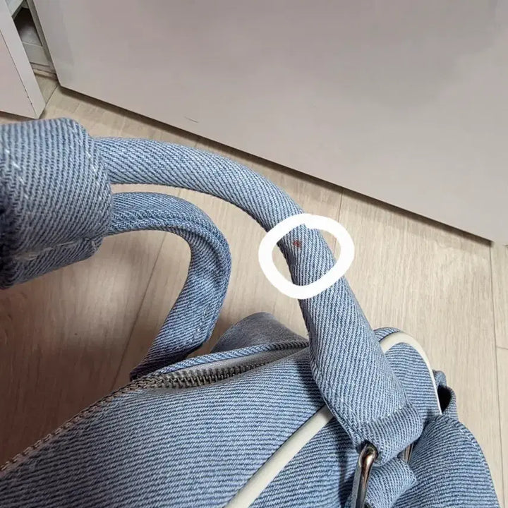 [BUNJANG] Guess Denim Castella Bag - Upcycled Crossbody/Tote / 업사이클링 가방 게스데님 카스테라백