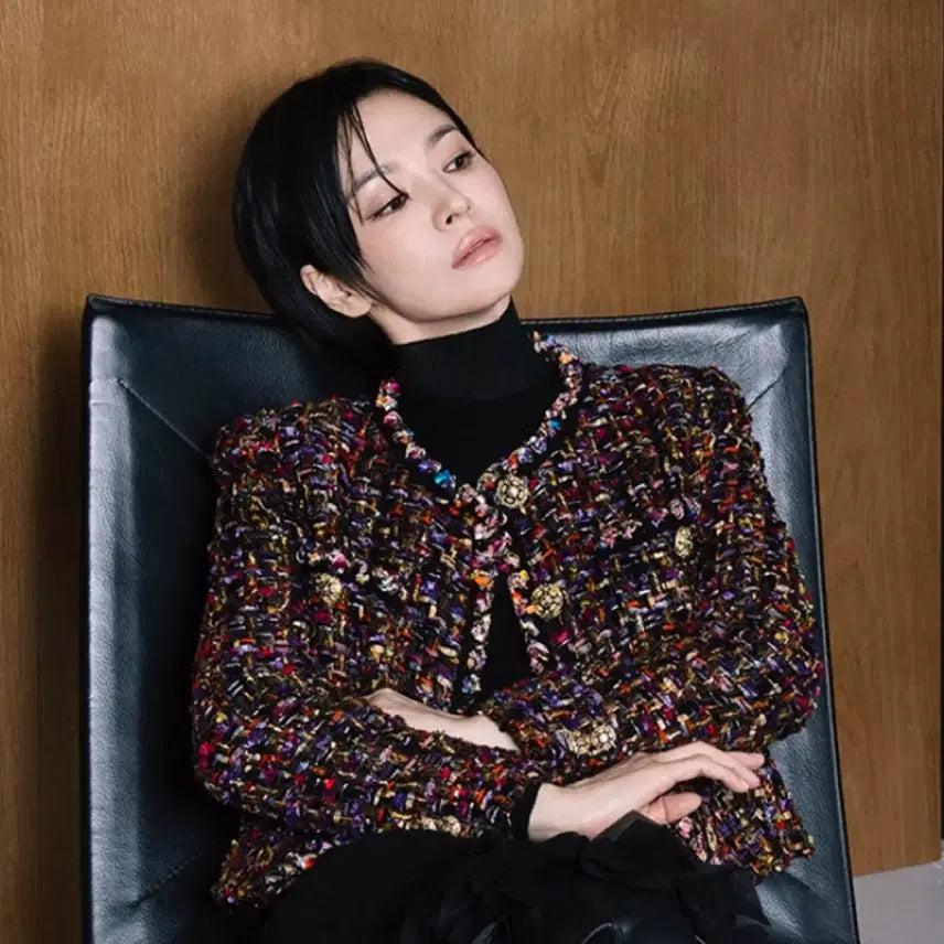 [SOLD OUT] 새상품) 미샤 MICHAA 송혜교 레이스 카라 트위드 자켓