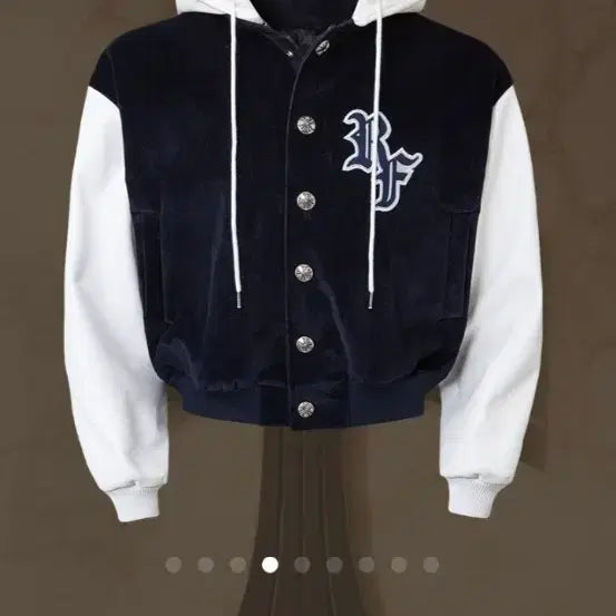 [SOLD OUT] 라피나토 벨벳 후드 바시티 자켓 50 사이즈 새상품