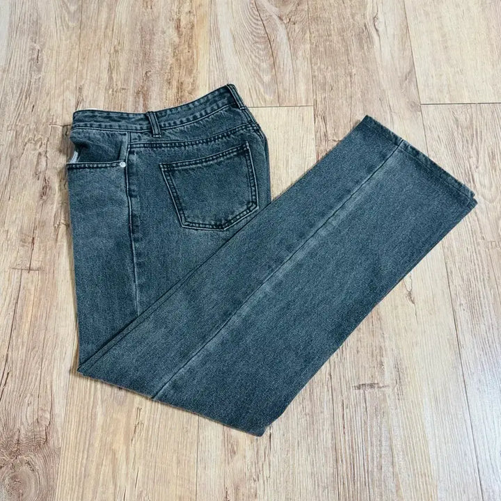 [SOLD OUT] TOFFEE 와이드 데님 팬츠 딥그레이 XS
