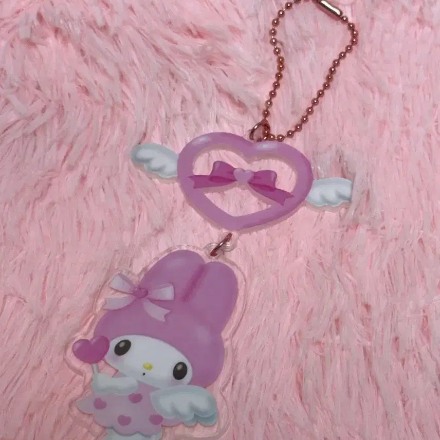[BUNJANG] Sanrio My Melody Acrylic Keyring / 산리오 꿈꾸는 엔젤 유메미루 마이멜로디 아크릴 키링
