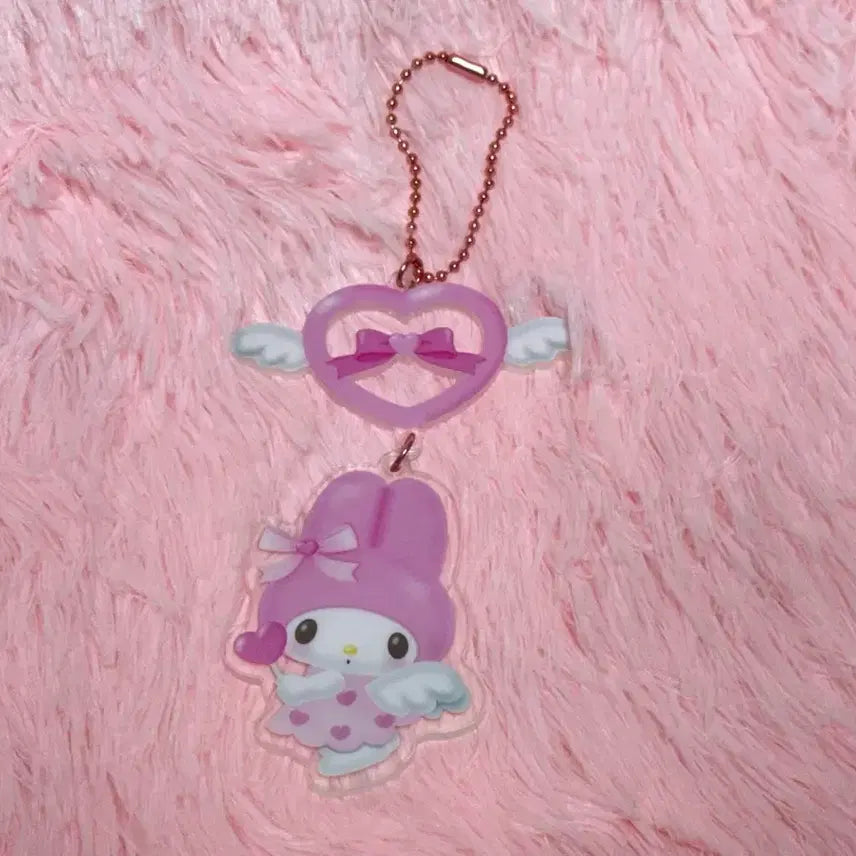 [BUNJANG] Sanrio My Melody Acrylic Keyring / 산리오 꿈꾸는 엔젤 유메미루 마이멜로디 아크릴 키링