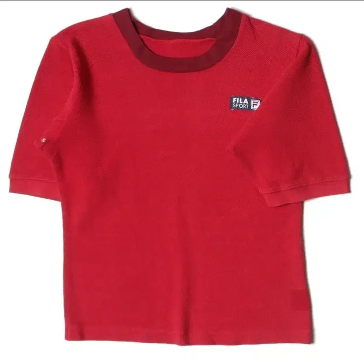 [BUNJANG] Fila Japan Red Ringer T-Shirt / 휠라 재팬 레드 반팔티셔츠 링거티 jpn