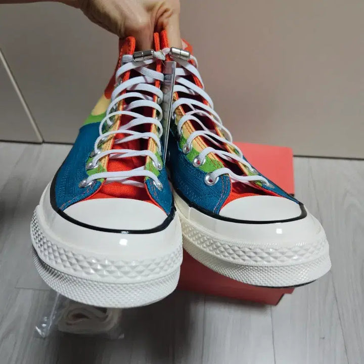 [BUNJANG] Converse Chuck 70 High Bright Poppy Citron Pulse Pattern / (완전 새상품) 컨버스 척 70 하이 브라이트 포피 시트론 펄스 패턴 유