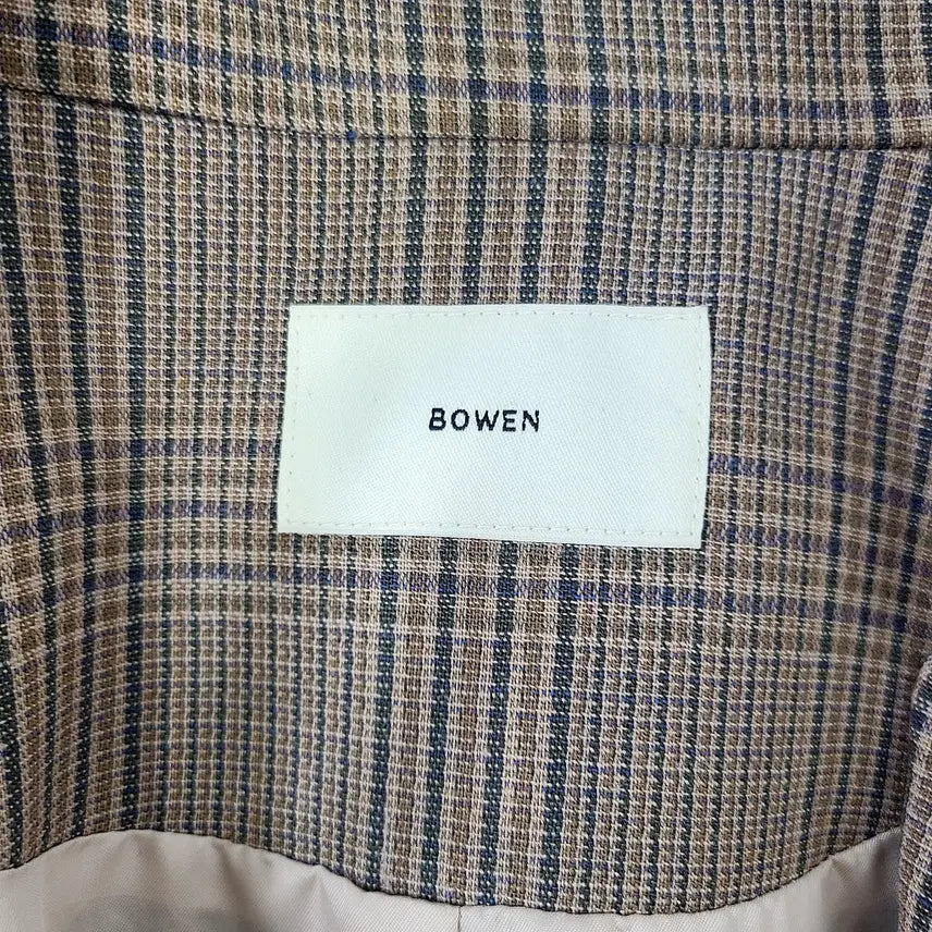 [BUNJANG] BOWEN Wool Blend Classic Check Double Jacket / 보웬(BOWEN) 울 혼방 클래식 체크 더블 자켓 (Free)