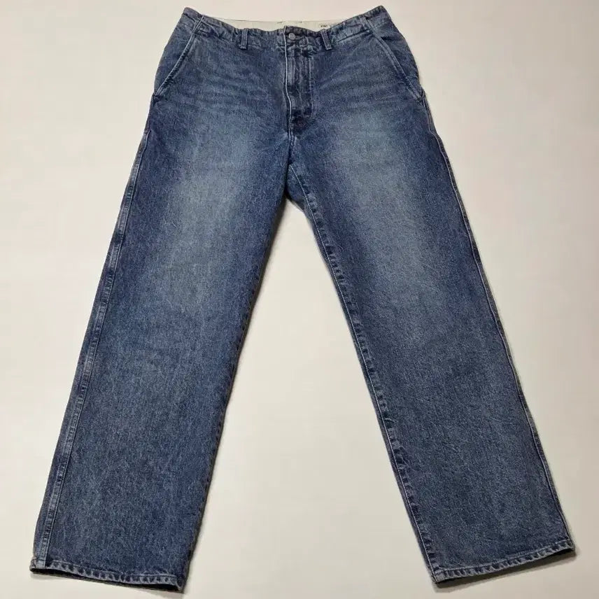 [SOLD OUT] 포터리 원워시드 와이드 데님 블루그레이 1
