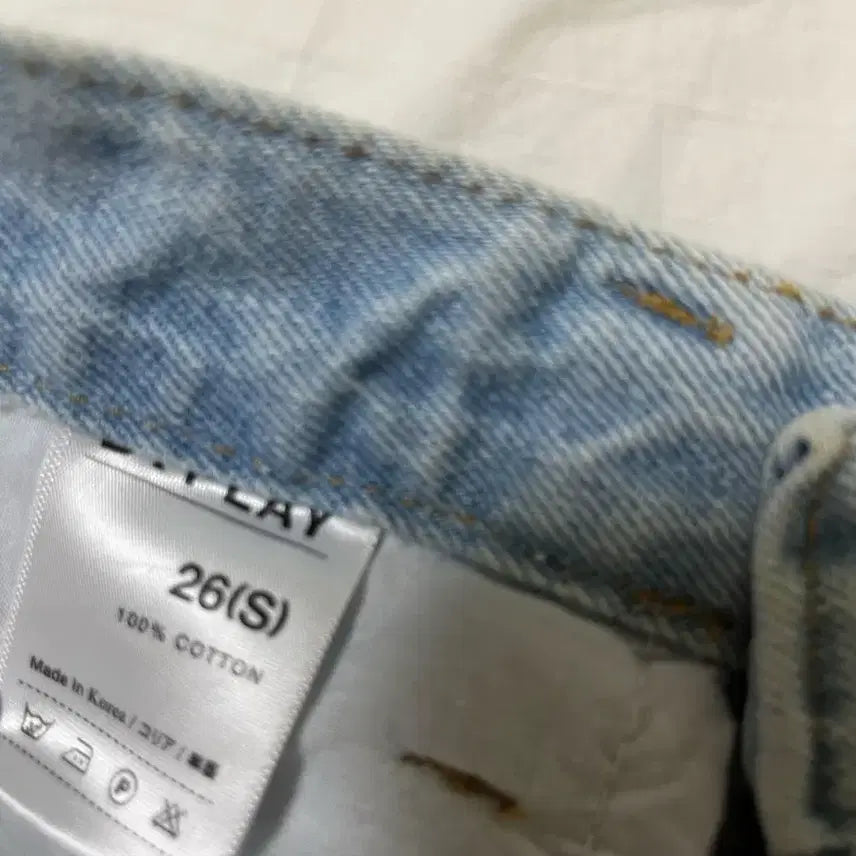 [BUNJANG] Denim Shorts 26(S) / 딸옷정리-연청 / 진청 데님 숏팬츠 26(S)