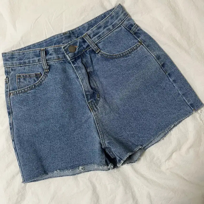 [BUNJANG] Denim Shorts 26(S) / 딸옷정리-연청 / 진청 데님 숏팬츠 26(S)